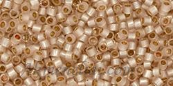 TOHO Treasure TT-01-PF2126 PermaFinish Translucent Silver-Lined Peachy Pink