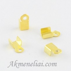 Detalė užbaigimui aukso spalvos 9x4,5mm.pakuotė 10vnt.