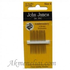 John James adatos Embroidery, 16vnt., dydis 6