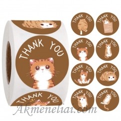 Lipdukai, Katinukas, Thank you, skersmuo 2,5cm pakuotė 500vnt.