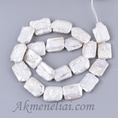  Barokiniai Keshi perlai 21~25x14~15x4~7mm