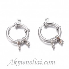 Nerūdijančio plieno užsegimas, 16x4mm