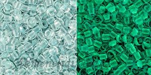 Toho biseris  11/0 TR-11-2723 Glow In The Dark - Baby Blue/Bright Green