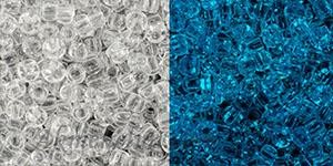 Toho biseris  11/0 TR-11-2701 Glow In The Dark - Crystal/Glow Blue