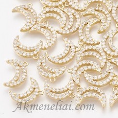 Pakabukas paauksuotas 18K, 9x7x1.5mm, 1vnt.