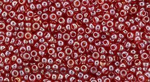 Toho biseris TR-15-109B Transparent-Lustered Siam Ruby