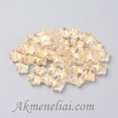 Karoliukas, stiklas, 8.5x8.5x4mm, pakuotė 20vnt.
