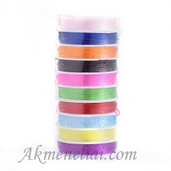 Elastinis siūlas, oranžinis, 0.6mm, ritė 15 metrų