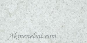 TOHO - Demi Round 11/0 2.2mm TN-11-1F Transparent-Frosted Crystal