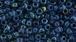 Toho biseris TR-08-248 8/0 Inside-Color Aqua/Jet-Lined