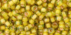 Toho biseris TR-08-302 8/0  Inside-Color Jonquil/Apricot-Lined