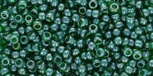 Toho biseris TR-08-108B 8/0  Transparent Grass Green Luster