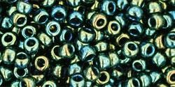 Toho biseris TR-08-84 8/0 Metallic Iris - Green/Brown