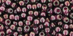 Toho biseris TR-08-1076 8/0 Inside-Color Gray/Magenta-Lined