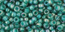 Toho biseris TR-08-1833 8/0 Inside-Color Rainbow Lt Sapphire/Opaque Teal-Lined