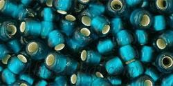 Toho biseris TR-06-27BDF 6/0 Silver-Lined Frosted Teal