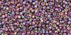 Toho biseris TR-15-166B 15/0 Transparent-Rainbow Med Amethyst