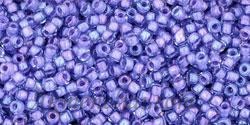 Toho biseris TR-15-934 15/0 Inside-Color Lt Sapphire/Opaque Purple-Lined