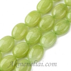 Žadeitas, 14x10x6mm, juosta 29vnt.