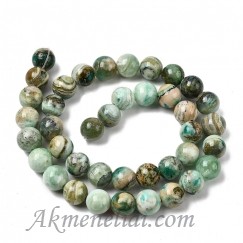 Jaspis, 8mm, juosta ~49vnt.