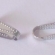 Pakabuko kilpa sidabro spalvos 11x4mm
