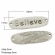 Intarpas sidabro spalva 34x11mm 
