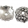Kepurėlė sidabro spalvos 11mm