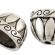 Kepurėlė sidabro spalvos 20x14mm