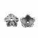 Kepurėlė sidabro spalvos 10x4mm