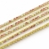 Grandinėlė su Rose ir Crystals AB kristalais, metalas aukso spalvos, akutės 3,7mm