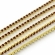 Grandinėlė su Siam kristalais, metalas aukso spalvos, akutės 3,7mm