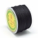 Sukta nailoninė virvelė juoda, 1,5mm