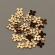 Langlois-Martin žvyneliai- Gėlytės, Yellow Gold ORC2 , 4mm