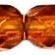 Preciosa kristalas Dark Topaz 4mm