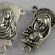 Rožančiaus detalė, sidabro spalvos, 21x13mm