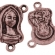 Rožančiaus detalė, vario spalvos, 20x10mm