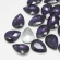 SPARK Kristalas lašo formos 10x14mm, Tanzanite Foiled