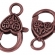 Užsegimas varinis 26x13mm 