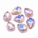 SPARK Kristalas lašo formos 10x14mm, Pearl Pink Foiled