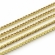 Grandinėlė su Light Colorado Topaz kristalais, metalas aukso spalvos, akutės 2mm