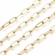 Grandinėlė nerūdijančio plieno, paauksuota 18K, 9.7x4.2mm, kaina už 50cm