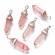 Pakabukas Arbūzinis kvarcas imitacija - Watermelon stone glass , 40x12mm 