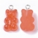 Pakabukas Meškiukas guminukas oranžinis, 31x18mm