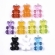 Pakabukas Meškiukai guminukai mix, 31x18mm, pakuotė10vnt