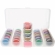 Dėžutė plastikinė Beadsmith, 19x9,9x3,6cm, su 25-iais indeliais 3x7,6cm