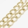 Grandinėlė dengta auksu, grandelė 20x15.5mm, 1 metras