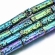 Lava galvanizuota, vaivorykštinės spalvos, 13x4mm, juosta 31vnt.
