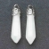 Pakabukas Baltasis Žadeitas, 33~40x8~10mm