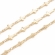 Grandinėlė dengta 18K auksu, grandelė 13.5x5x1.5mm, 1metras