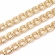 Grandinėlė dengta 18K auksu, grandelė 9x6x1.5mm, 1metras